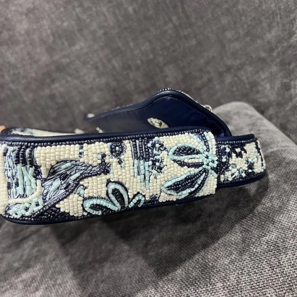 Staud Tommy Beaded Bag Toile de Pup - Picture 8 of 16